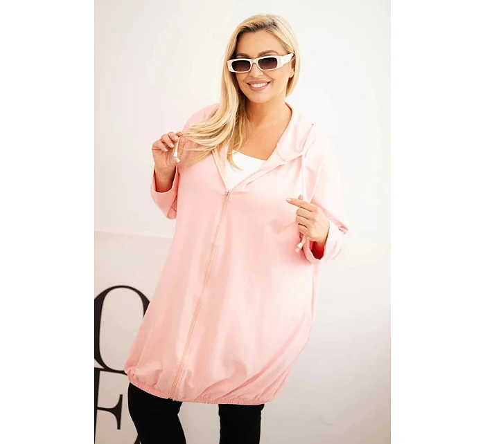 Dámská mikina Plus Size model 22095440 růžová - Kesi