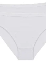 Dámske bavlnené nohavičky 2 ks DIM COTTON BIO MINISLIP 2x - DIM - biela