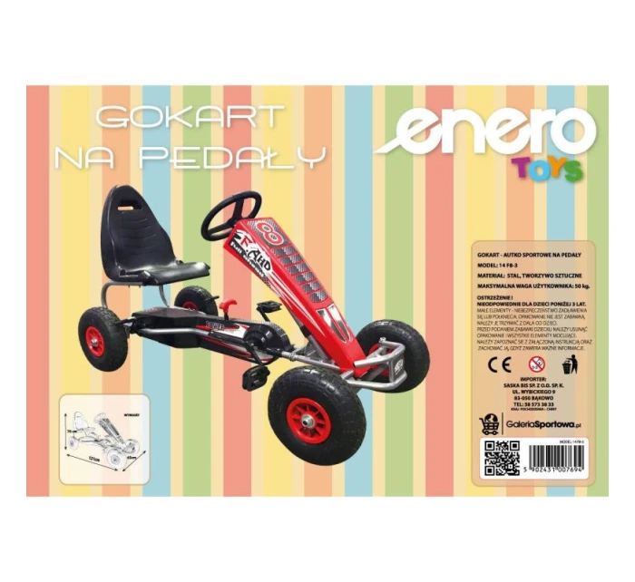 MOTOKÁRA ENERO 14 ČERVENÁ