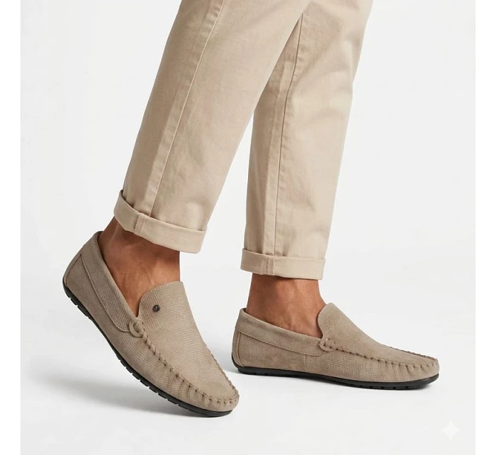 Pánske kožené mokasíny béžovéFilippo MP923