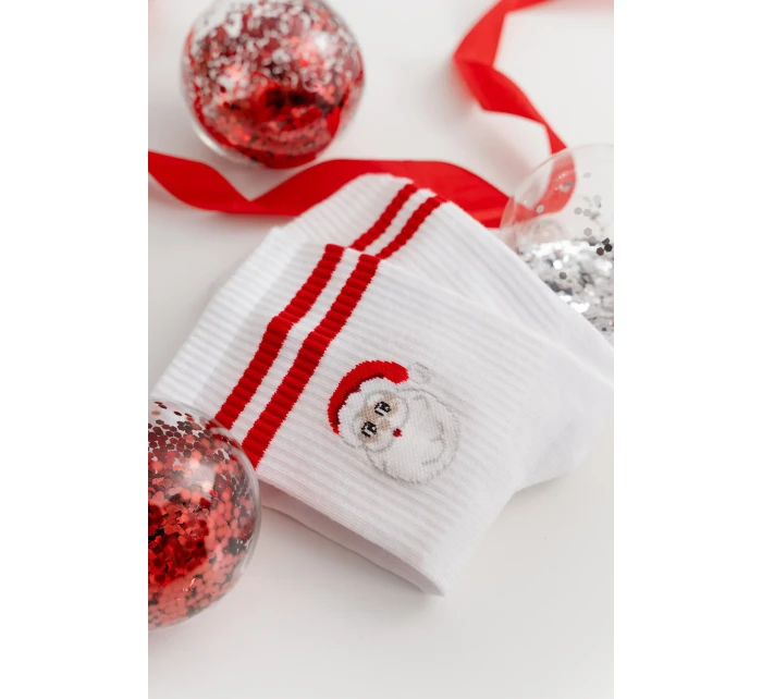 Steven Veselé Vianoce 136 farba:biela- Santa Claus