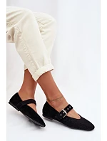 Dámské baleríny s páskem Černé Pamira Dámské baleríny s páskem Černé Pamira
