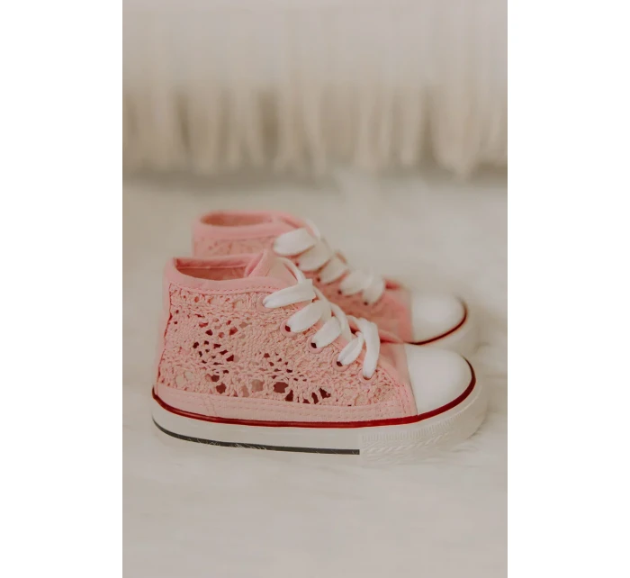 Dětské vysoké tenisky Pink Mona