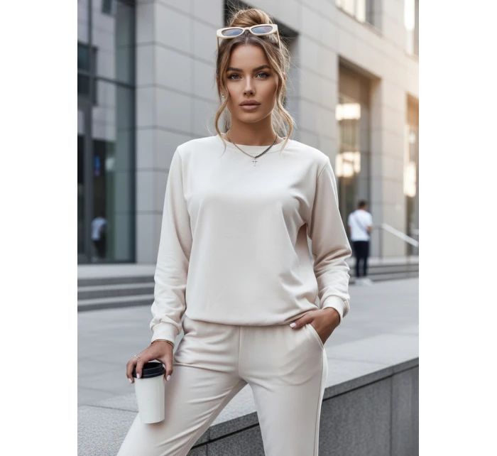 MILIAN dámská tepláková souprava světle béžová Dstreet model 21967792 - FashionStreet