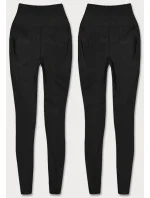 Klasické čierne legíny - lycra (HH040-1)