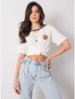 Tričko 217 TS model 15061058 ecru - FPrice Tričko 217 TS model 15061058 ecru - FPrice