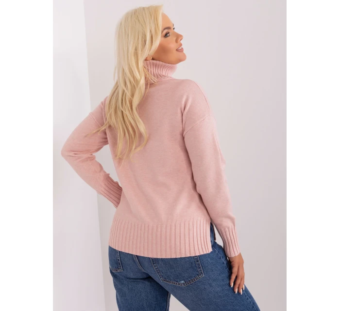 Sweter PM SW PM model 18948911 jasny różowy - FPrice Sweter PM SW PM model 18948911 jasny różowy - FPrice