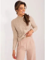 Sweter TW SW model 19525683 beżowy - FPrice Sweter TW SW model 19525683 beżowy - FPrice