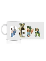 Personalizovaný klasický biely keramický hrnček s objemom 300 ml s nápisom „mama/tata/babička/dedko“ na základe fotografií Personalizovaný klasický biely keramický hrnček s objemom 300 ml s nápisom „mama/tata/babička/dedko“ na základe fotografií