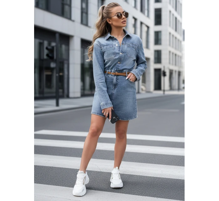 Dámske mini šaty JINELLA EY2569 Jeans blue - Fashion Street