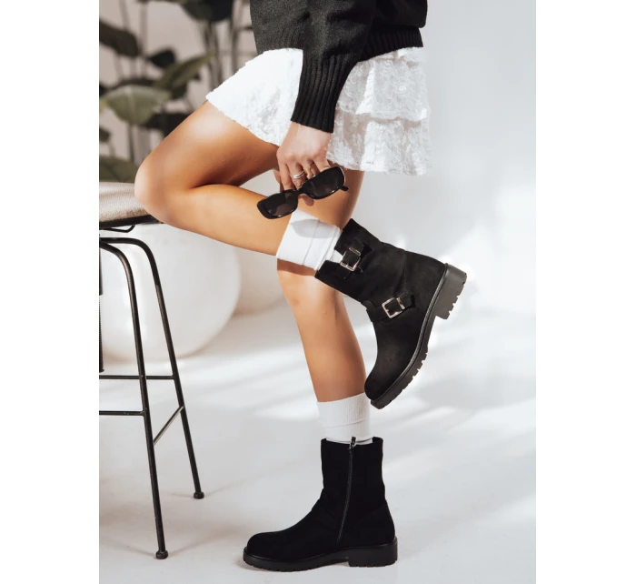 Dámske čierne topánky FashionStreet ZY1218