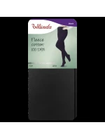 Nepriehľadné pančuchy FLEECE COTTON 100 DEN - BELLINDA - čierne