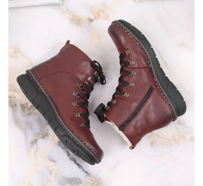 Pohodlné zateplené topánky Rieker W RKR559 Pohodlné zateplené topánky Rieker W RKR559