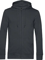 B&C Inspire Zipped Hood_° Pánska mikina s kapucňou 01.U35B asphalt