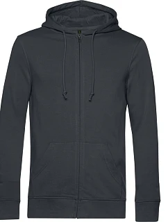 B&C Inspire Zipped Hood_° Pánska mikina s kapucňou 01.U35B asphalt