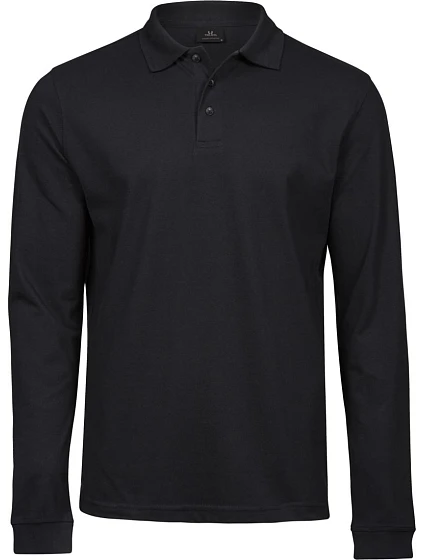 Tee Jays TJ 1406 Pánske elastické polo tričko s dlhým rukávom z piké 18.1406 čierne Tee Jays TJ 1406 Pánske elastické polo tričko s dlhým rukávom z piké 18.1406 čierne
