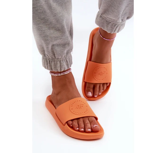 Damskie Klapki 4FMM00FFLIF045-70S Pomarańczowe