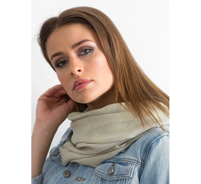 Dámsky tunelový šál AT KM BF48021.31P šedá čierna