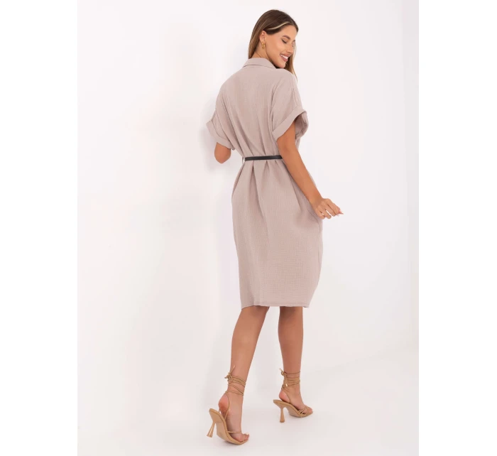 Sukienka MI SK model 21199544 ciemny bezowy - FPrice