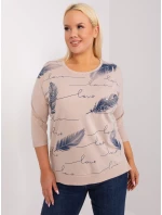 Bluzka RV BZ model 19465436 beżowy - FPrice