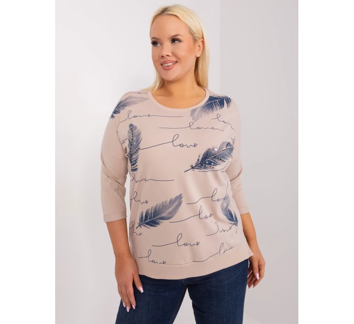 Bluzka RV BZ model 19465436 beżowy - FPrice