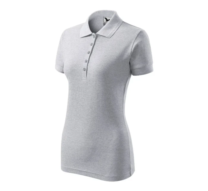 Pique Polo polokošile dámská světle šedý melír