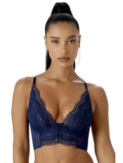 Dámska podprsenka 7718 tm. modrá/zlatá - Gossard