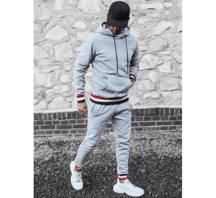 FashionStreet pánske svetlosivé tepláky AX0663 FashionStreet pánske svetlosivé tepláky AX0663