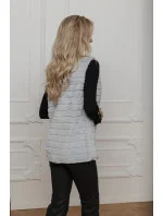 Kožušinová vesta svetlosivá (2114)