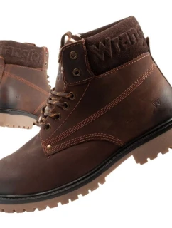 Wrangler Arch pánske sobolie topánky elegantné kožené tmavohnedé