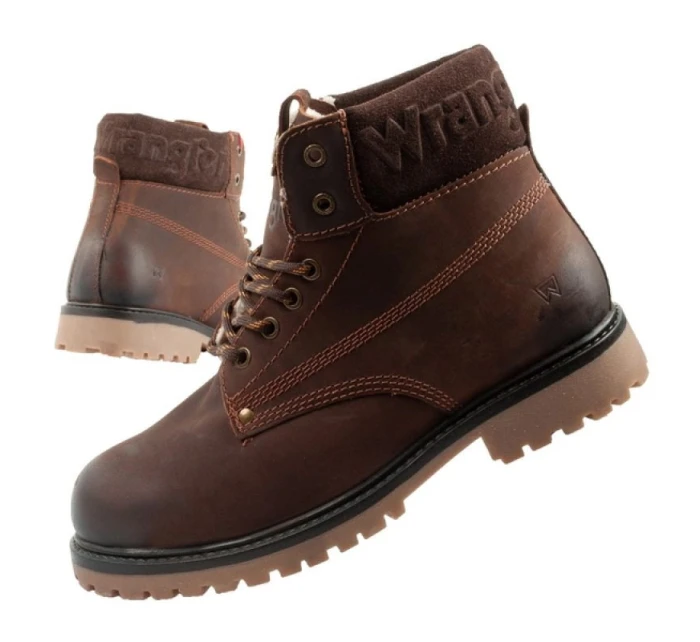 Arch pánské boty model 21420749 boots smart leather dark brown - Wrangler