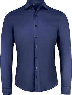 Cutter & Buck Advantage Shirt Men – košeľa s dlhým rukávom z piqué 68.2410 tmavomodrá