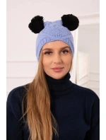 Fleecová čepice 2 modrá model 18751413 - K-Fashion Fleecová čepice 2 modrá model 18751413 - K-Fashion