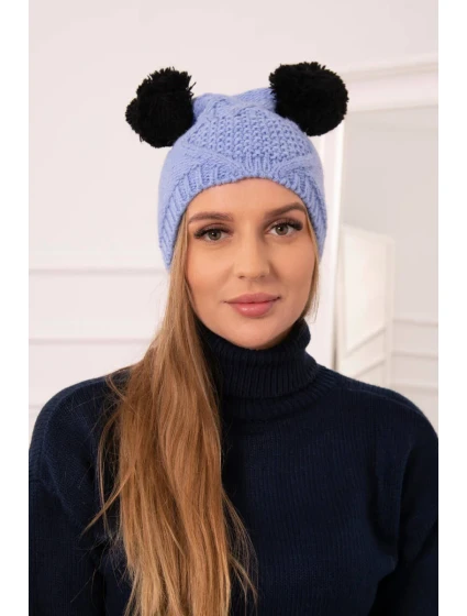 Fleecová čepice 2 modrá model 18751413 - K-Fashion Fleecová čepice 2 modrá model 18751413 - K-Fashion