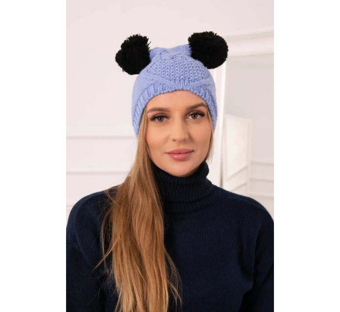 Fleecová čepice 2 modrá model 18751413 - K-Fashion Fleecová čepice 2 modrá model 18751413 - K-Fashion