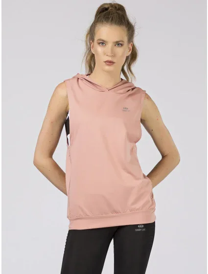 Dámska mikina 298 BZ TL 97106.32 tmavo ružová