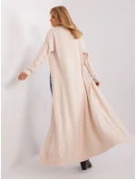 Kardigan AT SW model 18900693 jasny beżowy - FPrice Kardigan AT SW model 18900693 jasny beżowy - FPrice