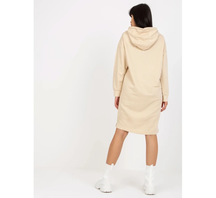 Šaty D10044C30296A svetlo béžové