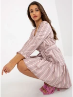 Dámské šaty LK SK model 17799950 tmavě růžová - FPrice