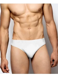 Pánské bambusové slipy ATLANTIC Sport 2Pack - bílé