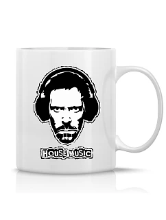 DR. HOUSE – klasický biely keramický hrnček 300 ml