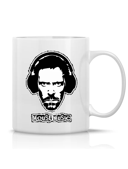DR. HOUSE – klasický biely keramický hrnček 300 ml DR. HOUSE – klasický biely keramický hrnček 300 ml