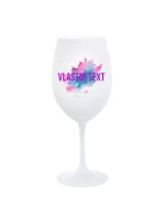 Personalizovaná sklenička na víno - Akvarelový otisk