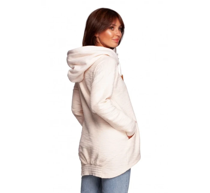 Dámsky sveter s kapucňou B249 - BE