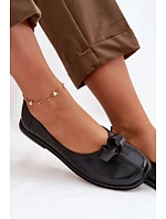 Dámske kožené poltopánky 379 black - Zazoo