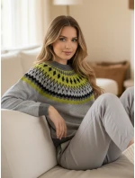 Dámsky sveter RUBY GLOW grey FashionStreet MY2376