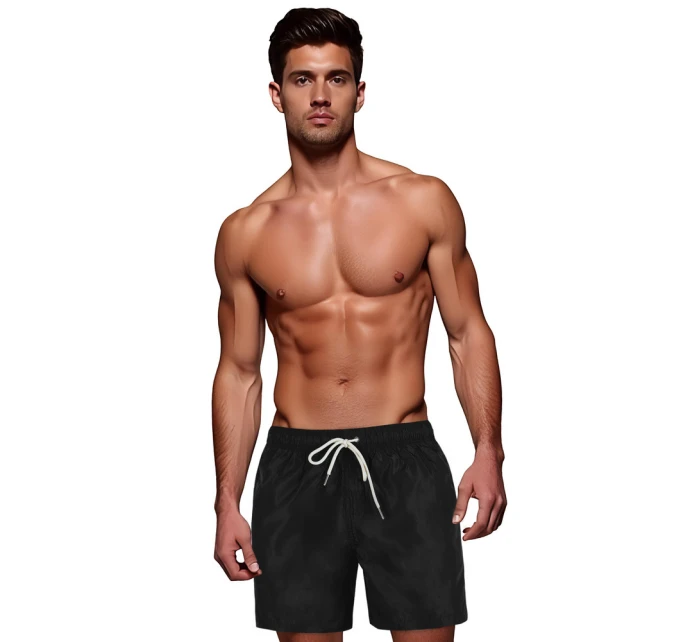 Pánske čierne šortky FashionStreet SX2530 Pánske čierne šortky FashionStreet SX2530