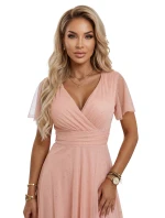 długa  z dekoltem i krótkim  model 22036870 - numoco basic