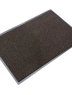 ČISTIACA ROHOŽ NA TOPÁNKY, ABSORPČNÁ VSTUPNÁ ROHOŽ 90 × 150 cm, HNEDÁ, ZONE