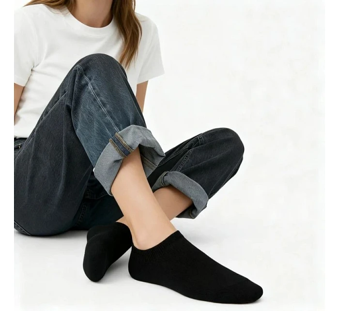 Dámske krátke bambusové ponožky čierne Filippo SD-SO02